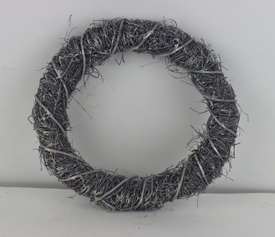 Proutěný šedý věnec P2436/4 - 30 cm{% if product.brand.name %} – {% endif %}