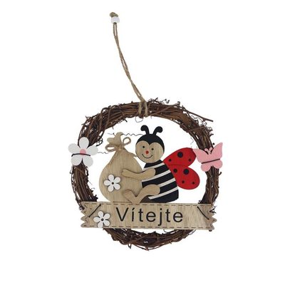 Dekorační věneček - beruška P1796 - dia 15 × 2.5 cm{% if product.brand.name %} – Morex{% endif %}