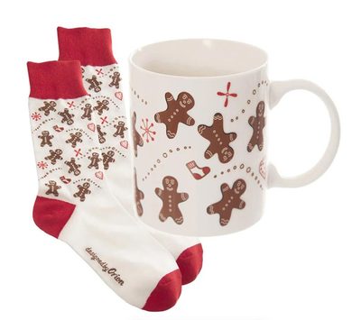 Hrnek ker. PERNÍČEK 0,35 l+ponožky pánské - dia 8 x 9,3 cm{% if product.brand.name %} – Morex{% endif %}