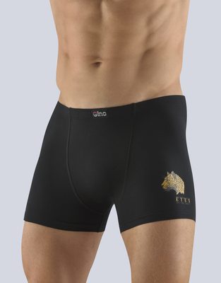GINA pánské boxerky s kratší nohavičkou kratší nohavička{% if variant.name %} – černá cibulová - 50/52{% endif %}