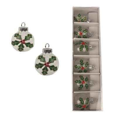 Vánoční ozdoba, 6 ks S0358 - dia 4 x 4,5 cm{% if product.brand.name %} – Morex{% endif %}
