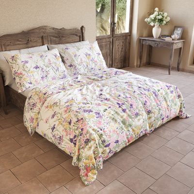 Bavlněné povlečení 140x200, 70x90cm ISABEL fialová{% if product.brand.name %} – Kvalitex{% endif %}