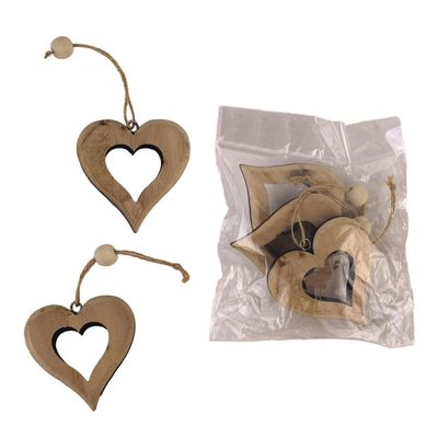 Dekorace srdce, 3 ks D4100-20 - 8  cm{% if product.brand.name %} – Morex{% endif %}