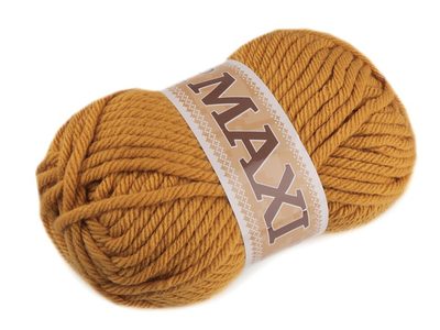 Pletací příze Jumbo MAXI 100 g - 6 (1115) hořčicová