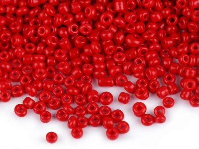 Rokajl 12/0 - 2 mm neprůhledný 50 g{% if variant.name %} – 845 červená{% endif %}