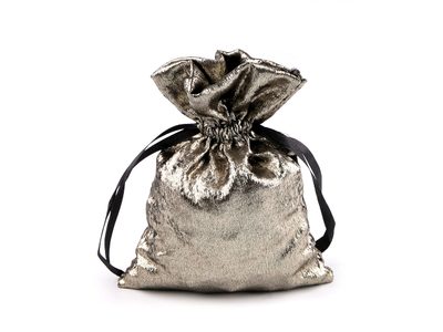 Dárkový pytlík s metalickým efektem 13x18 cm{% if variant.name %} – 3 zlatá tmavá{% endif %}