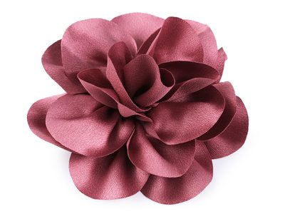 Brož / ozdoba do vlasů saténový květ Ø14,5 cm{% if variant.name %} – 4 starorůžová{% endif %}