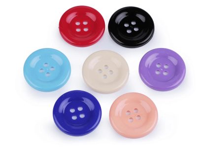 Knoflík plastový mix barev velký Ø50 mm balení 7 kusů{% if variant.name %} – mix č. 6{% endif %}