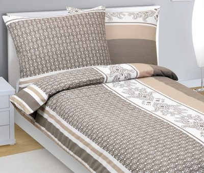 Bavlněné povlečení Béžová,Hnědá 90/368{% if product.brand.name %} – Bellatex{% endif %}