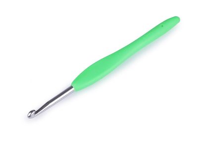 Háček na háčkování se silikonovou rukojetí vel. 3; 3,5; 4; 5{% if variant.name %} – 4 (5 mm) náhodná barva{% endif %}
