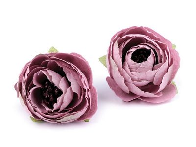Umělý květ pryskyřník sada 2 kusy{% if variant.name %} – 5 starorůžová{% endif %}