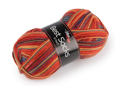 Pletací příze Best socks 150 g{% if variant.name %} – 10 (7375) červená{% endif %}
