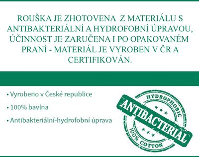 Antibakteriální dvouvrstvá rouška se stříbrem bronzový kašmír AH1277 – fotka 2