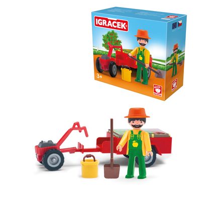 IGRÁČEK Zahradník s traktůrkem a doplňky v krabičce{% if product.brand.name %} – Efko{% endif %}