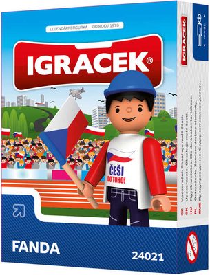 IGRÁČEK Fanda hokejová figurka 7,5cm v krabičce STAVEBNICE – fotka 2