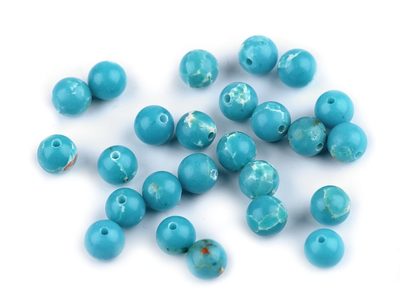 Minerálové korálky Modrý oceánový jaspis Ø6 mm 10ks{% if product.brand.name %} – Galanterka{% endif %}