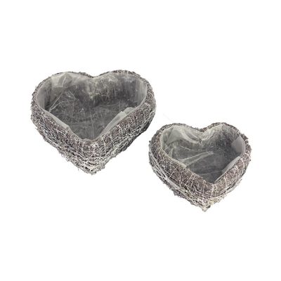 Dekorace k osázení - srdce, 2ks P1432 - 19x20x6cm{% if product.brand.name %} – Morex{% endif %}