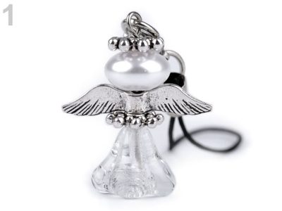 Přívěsek Anděl pro štěstí k zavěšení{% if variant.name %} – 1 crystal{% endif %}