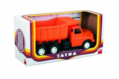Auto Tatra 148 plast 30cm oranžová sklápěč v krabici – fotka 1