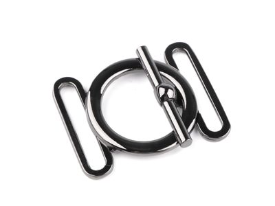 Kovové zapínání americké šíře 30 mm{% if variant.name %} – 3 nikl černý{% endif %}