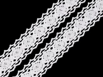 Krajka / vsadka paličkovaná šíře 27 mm návin 22,5 metrů{% if product.brand.name %} – Galanterka{% endif %}