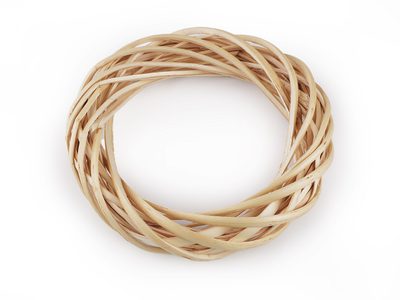 Proutěný věnec Ø20 cm{% if variant.name %} – 3 přírodní sv.{% endif %}