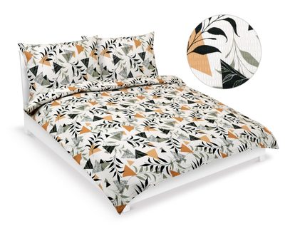 Povlečení krep na dvoudeku Krémová,Oranžová,Šedá 80/207{% if variant.name %} – 1ks 200x200, 2ks 70x90 cm{% endif %}