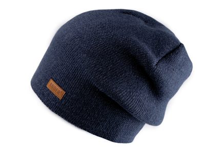 Zimní čepice unisex{% if variant.name %} – 3 modrá tmavá{% endif %}