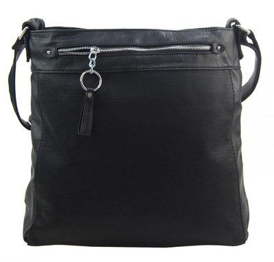 TESSRA Velká černá crossbody dámská kabelka D5580{% if product.brand.name %} – Tessra{% endif %}