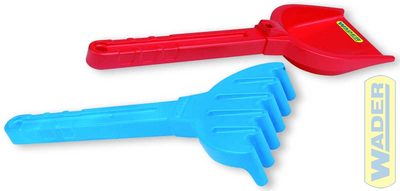 Lopatka a hrábě (hrabičky) set dlouhé na písek 71120{% if product.brand.name %} – Wader{% endif %}