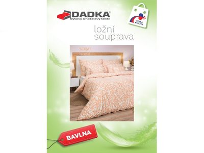Bavlněné povlečení Sorat karamel 140x200, 70x90 cm – fotka 4