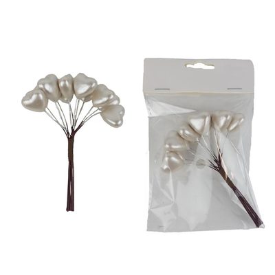 Dekorační srdíčka na drátku, 12 ks X7608-26 - 12 × 20 × 3 cm{% if product.brand.name %} – {% endif %}