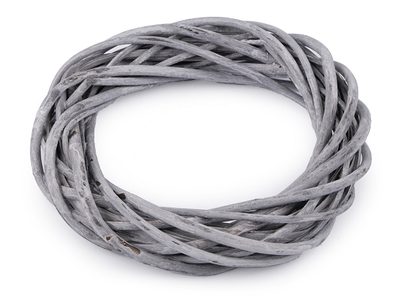 Proutěný věnec Ø25 cm{% if variant.name %} – 2 šedá{% endif %}