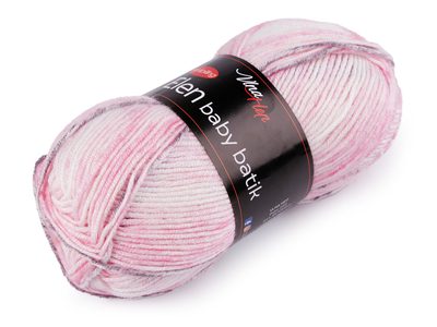 Pletací příze Elen baby batik 100 g{% if variant.name %} – 2 (5110) růžová sv.{% endif %}