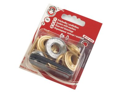 Průchodky s podložkou vnitřní Ø12 mm / vnější Ø24 mm{% if variant.name %} – zlatá{% endif %}