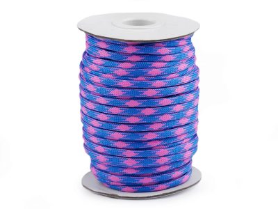 Padáková šňůra Ø4 mm návin 25 metrů{% if variant.name %} – 5 (137) modrá - růžová{% endif %}