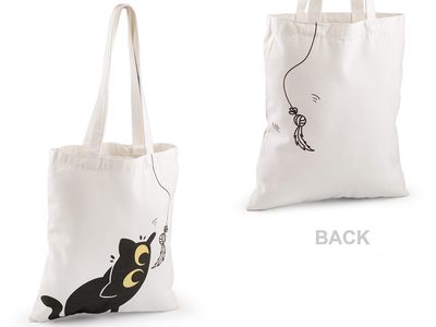 Textilní taška bavlněná kočka 34x39 cm{% if product.brand.name %} – Stoklasa{% endif %}