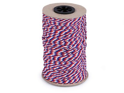 Stáčená šňůra trikolora Ø2 mm návin 100 metrů{% if product.brand.name %} – Galanterka{% endif %}
