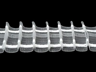 Záclonovka šíře 40 mm tužkové řasení návin 50 metrů – fotka 1