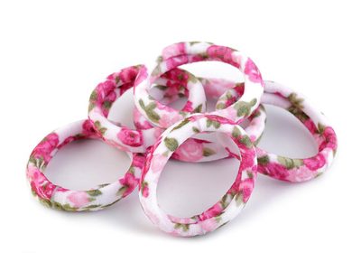 Gumičky do vlasů plameňák, srdce, sova, květ{% if variant.name %} – 2 fialovorůžová květ{% endif %}