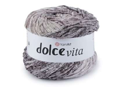 Pletací žinylková příze Dolce Vita 150 g{% if variant.name %} – 4 (3401) šedá světlá{% endif %}