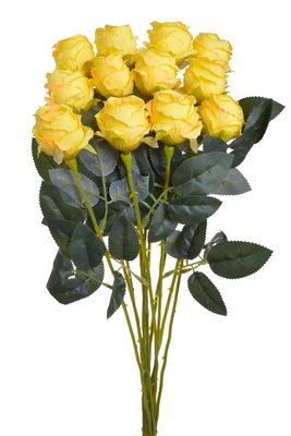 Kytice umělých růží 12 ks - žlutá 54 cm{% if product.brand.name %} – Canea{% endif %}