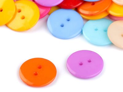 Knoflík barevný mix velikost 28" 100 ks – fotka 1