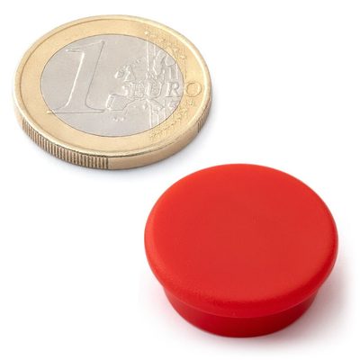OF-1 - Kancelářské magnety, červené - 10 ks – fotka 2