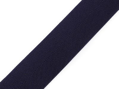 Pruženka s keprovým vzorem na opasky a šle šíře 40 mm METRÁŽ{% if variant.name %} – 2 modrá tmavá{% endif %}