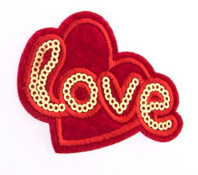 Záplata LOVE srdce 70x50 mm{% if product.brand.name %} – VLNIKA{% endif %}