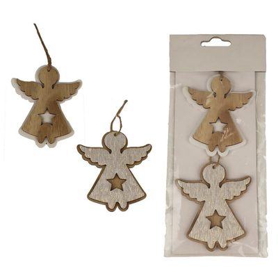 Anděl k zavěšení, 2 ks D4602 - 7 x 0,8 x 7 cm{% if product.brand.name %} – Morex{% endif %}