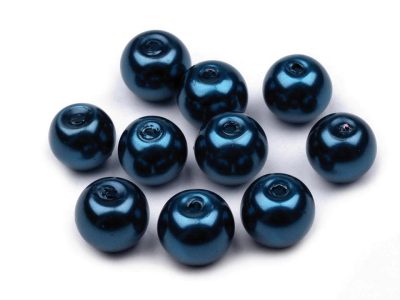Skleněné voskové perly Ø8 mm 50g{% if variant.name %} – 72B modrá pařížská{% endif %}
