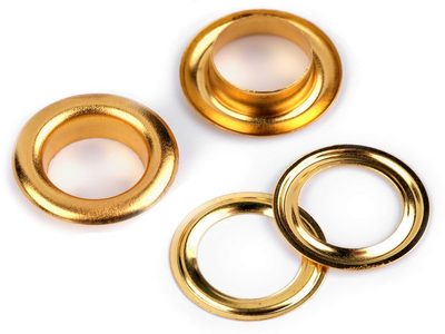 Průchodky s podložkou vnitřní Ø10 mm / vnější Ø16 m 20 párů{% if variant.name %} – 4 zlatá{% endif %}