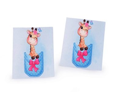 Nažehlovačka zvířátka 8x10 cm{% if variant.name %} – 3 modrá sv. žirafa{% endif %}